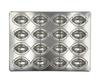 Matsunaga Seisakusho Silicone-Coated Silver Mini Lemon Baking Pan 16P MS18