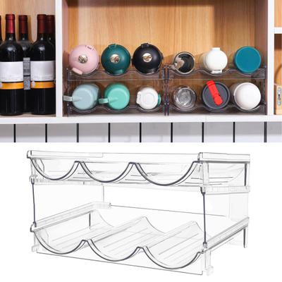 Water Bottle Storage Rack Transparent 37319 Layers Detachable Stackable Cabinet Tumbler Cup Mug