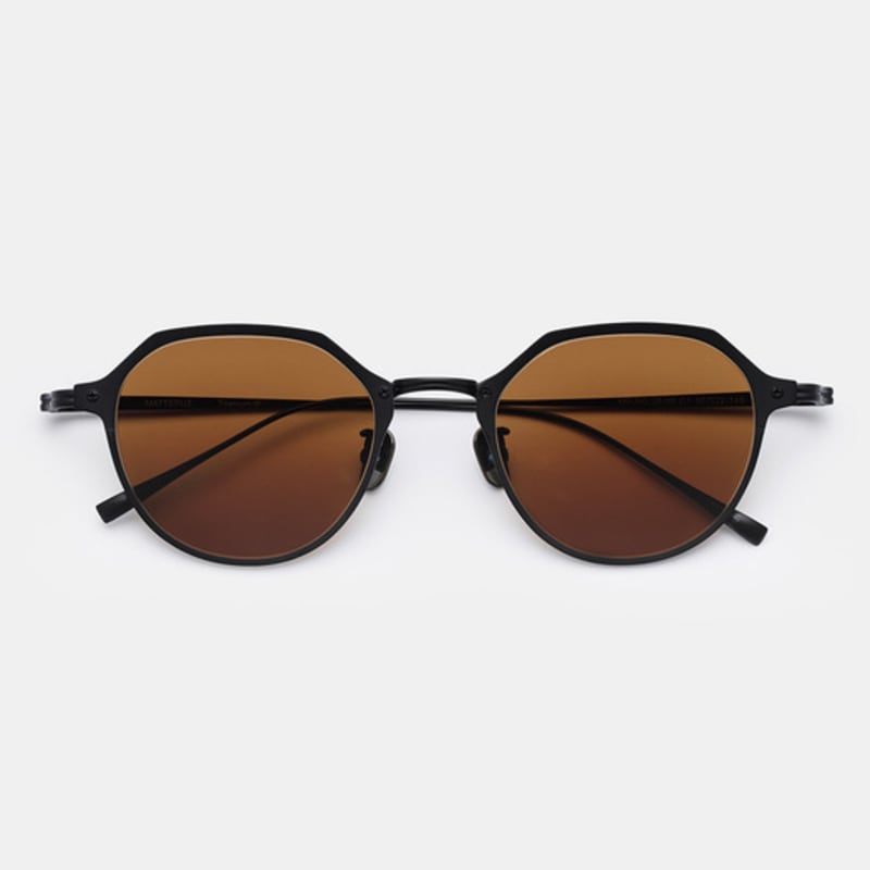 MATTEPUZ MP-09 TITANIUM BROWN SUNGLASS BLACK