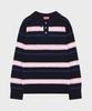 SINOON Sinoon Striped Polo Knit (Navy)
