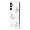 For Samsung Galaxy S23 FE Case WANLONFENG Electroplated Epoxy TPU+Acrylic Phone Cover with Tempered Glass