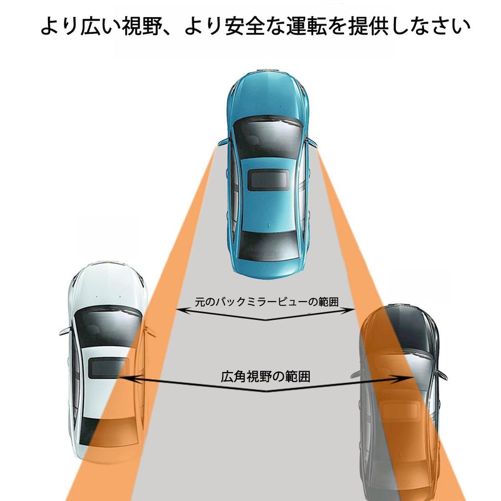 Car Auxiliary Mirror, 360 Degree Angle Adjustable, Blind Spot Mirror, Blind Side Mirror, Wide