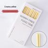 Cream Yellow Ceramic Chopsticks Gift Set (10 Pairs)