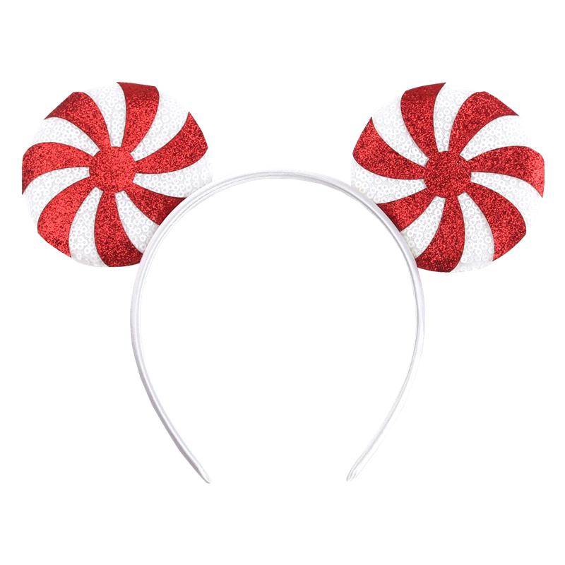 

Новый Рождественский Ободок с Мышиными Ушками для Девочек, Универсальный Размер, Блестки, Бант, Повязка для Волос, Фестивальная Вечеринка, Аксессуары для Волос Своими Руками, Бутик