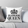 Blowjob Queen Square Pillowcase Polyester Linen Velvet Creative Zip Decorative Pillow Case Home Cushion Cover Wholesale