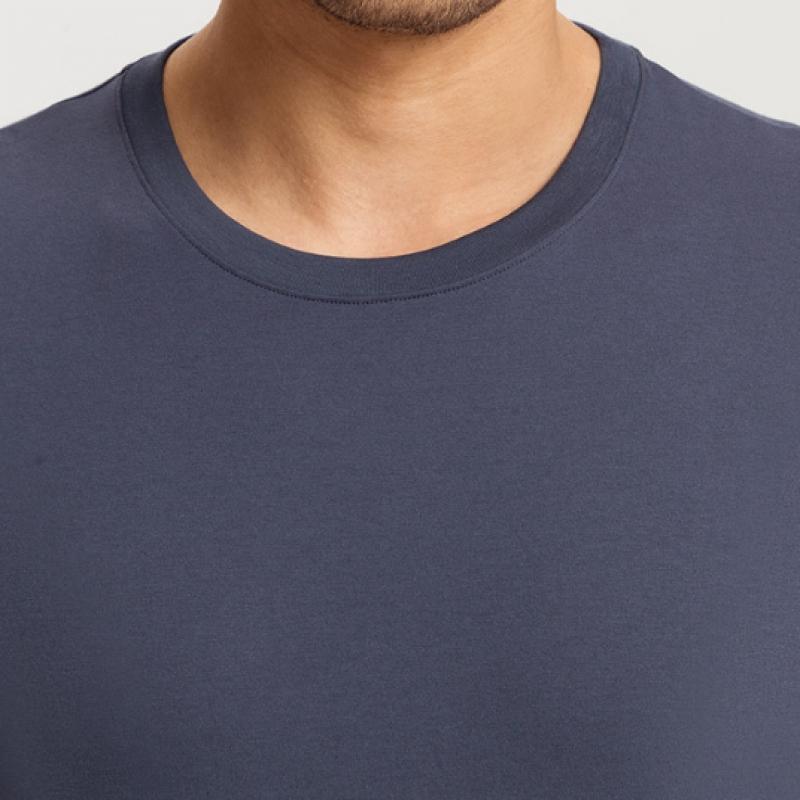 Hanro Long Sleeve T shirT  75053 Ombre Blue 