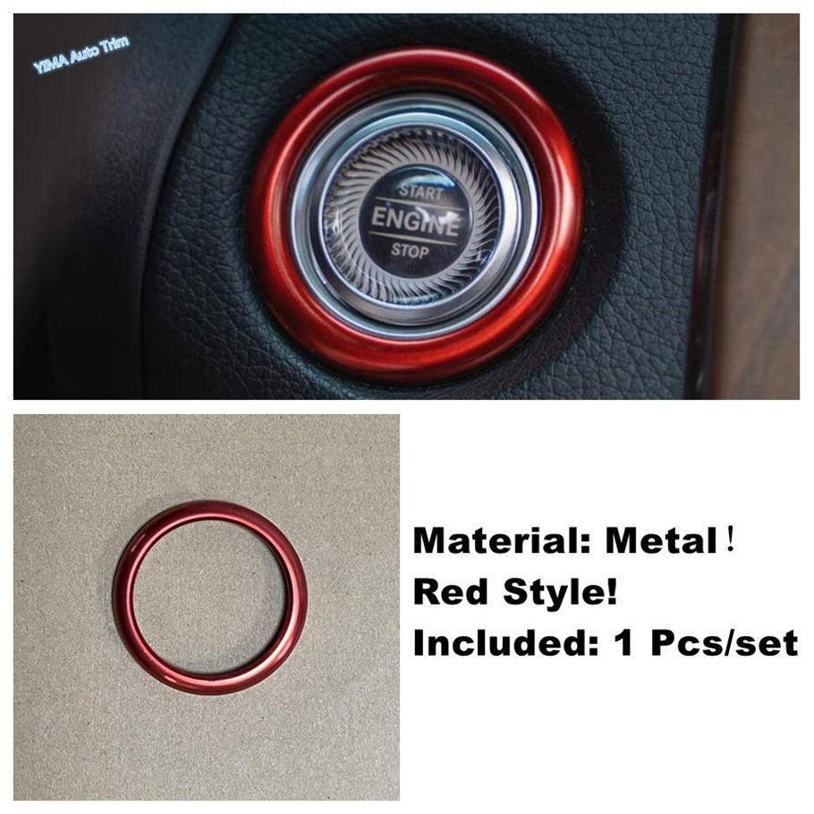 Car Start Stop Engine Button Ring Cover Trim Accessories Fit For Mercedes-Benz C CLASS W205 C200 C260 GLC X253 E Class W213 E300