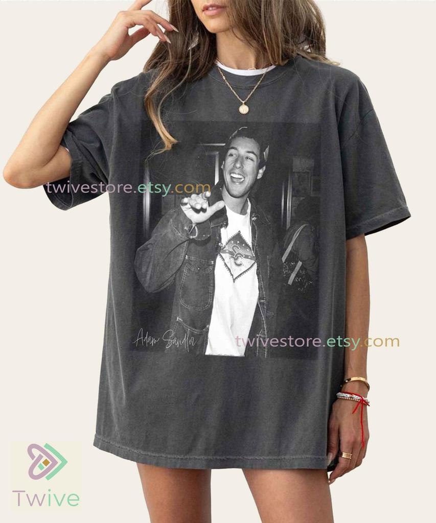 Young Adam Sandler Comfort Colors Tee, Vintage Retro Movie Actor Shirt, Funny Comedian Golf Gift, Nostalgic 90s Style T-Shirt