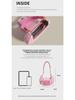 High-Quality Pink Woven Crescent Shoulder Bag - 2024 Summer Collection