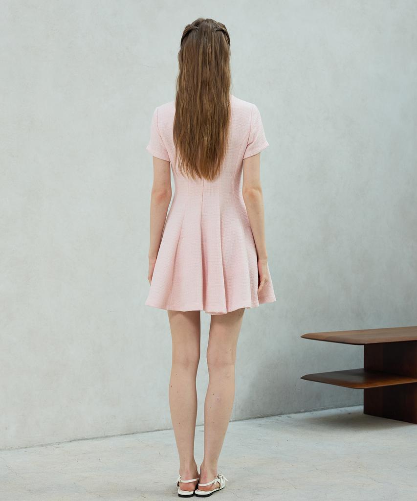 Alikim Lani Tweed Dress / Pink