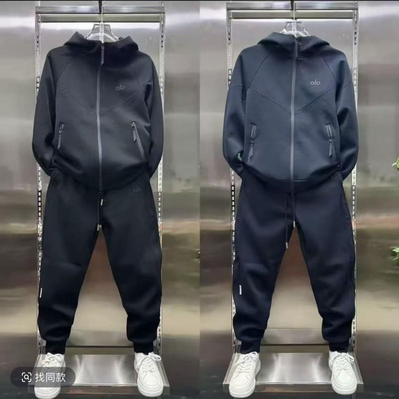 2026 Unisex Streetwear Track Suit Set Striped Patchwork Hooded Sweatshirt Jogger Pants
