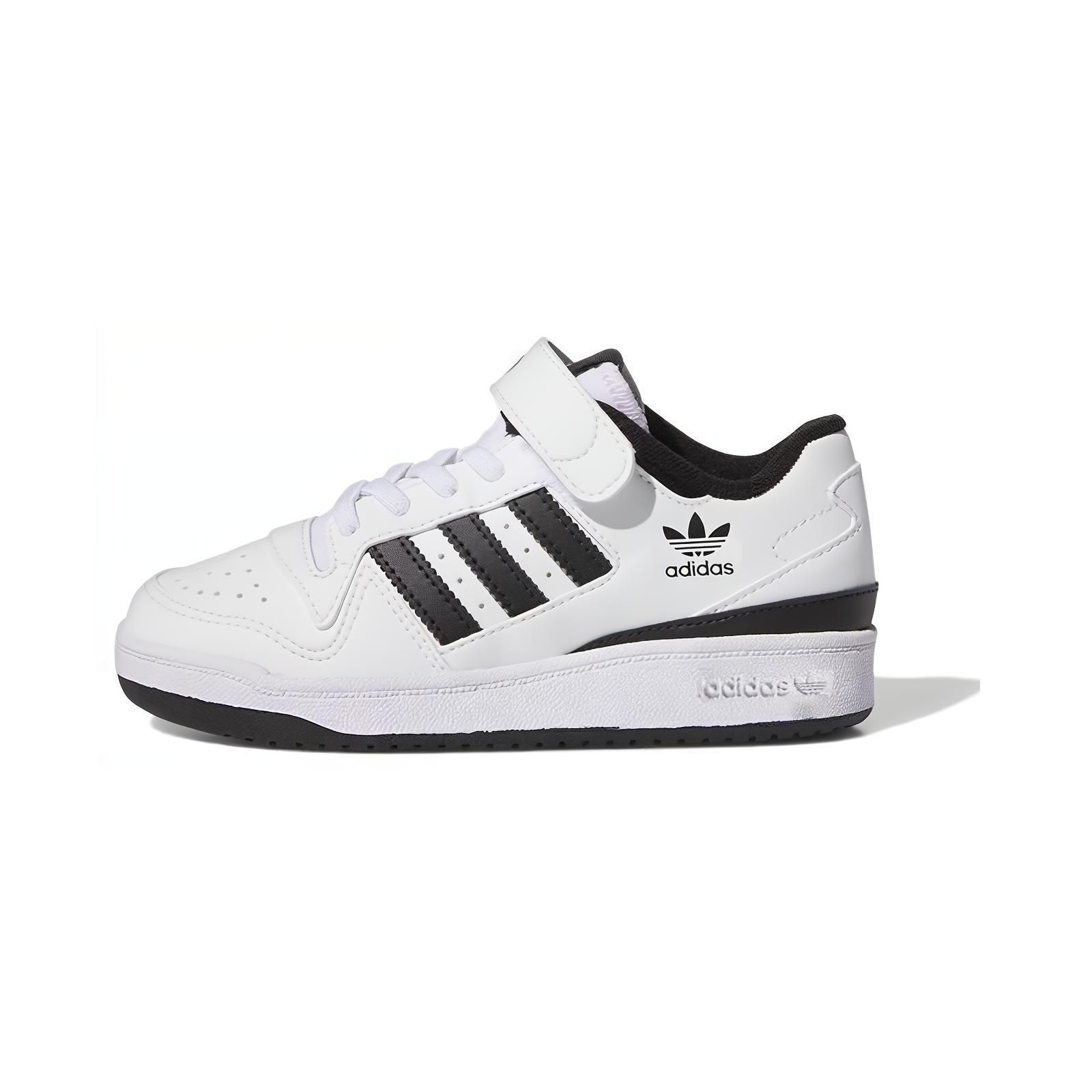 Adidas Forum Low J Balts Melns