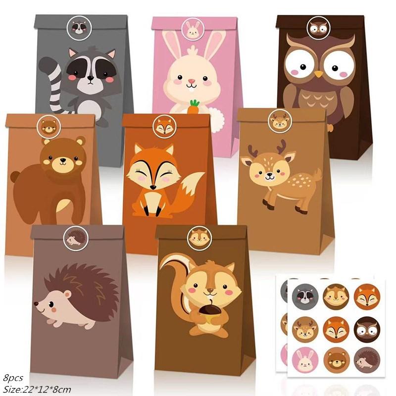 Woodland Animal Jungle Forest DIY Party Decoration Plate Cup Tablecloth Birthday Party Baby Shower Kids Birthday Party Supplies 5
