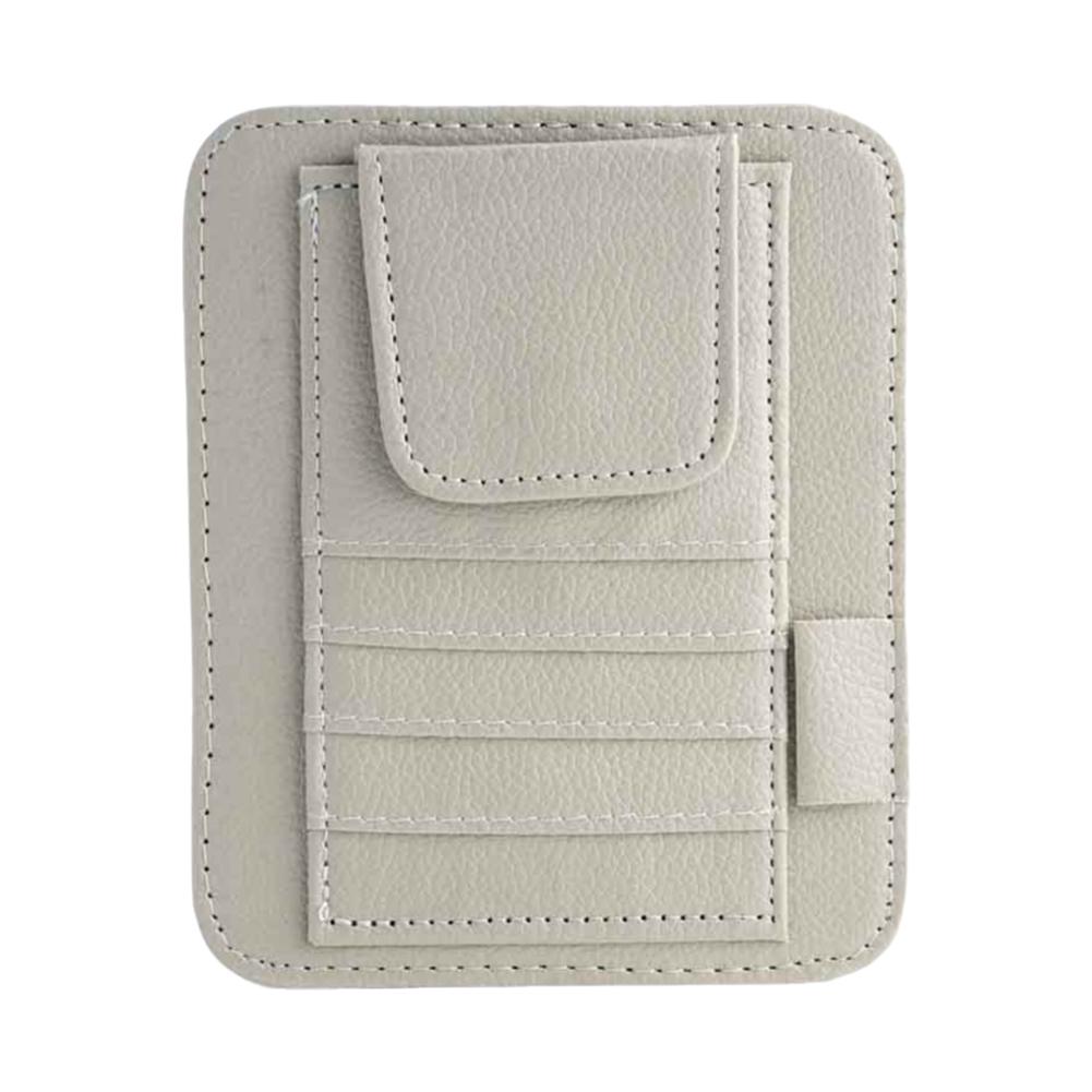 Auto Sonnenbrille Organisator Multi-Tasche Besuchskarte Aufslagbeheer Sonnenbrille Halter Visor Accessoires Auto Interieur
