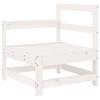 VidaXL Salon de jardin 7 pcs blanc bois de pin massif 3250905