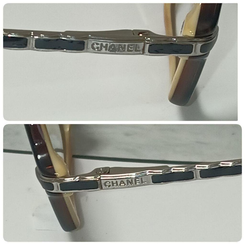 Used CHANEL Sunglasses Glasses Black - Coco Mark Gold hardware Clear lenses Appraised Authentic Free shipping Buy-it-now price