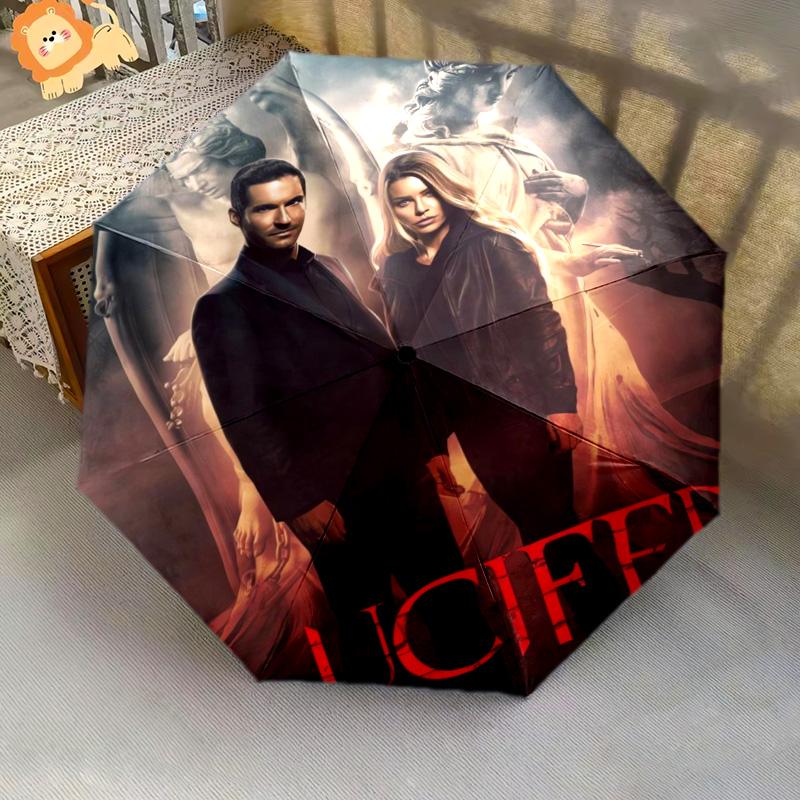 Supernatural Justice Folding Umbrella Durable Portable Travel Umbrella Sun Umbrella