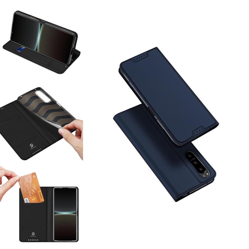 For Sony Xperia 1 Vii Pu Leather Flip Cover With Card Slot And Stand For Business Use