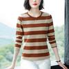 Women's Fashionable Large-size Base Shirt, Cotton Long-sleeved T-shirt Base Shirt, Spring and Autumn, Loose and Fashionable Tops