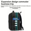 Vacuum Compression Travel Backpack, 60L Expandable Waterproof Laptop Backpack Fits 17 Inch Notebook, Anti-Theft TSA Lock Carry O