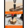 Schwarzer Brennholzspalter Hochkohlenstoffstahl Brennholzspalter Set Holzspaltkegel Bit