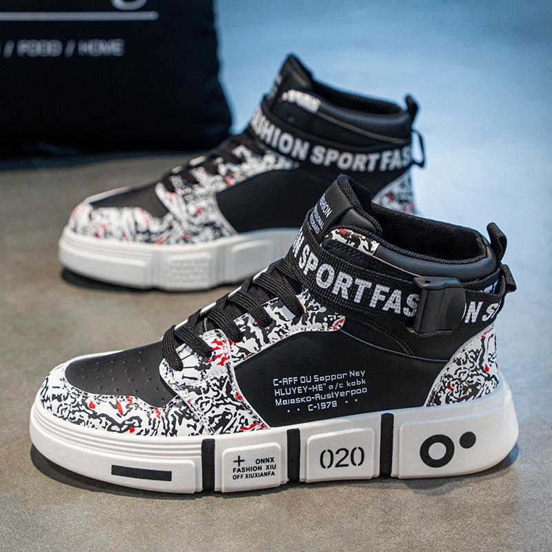 Classmate-year-old Casual Board Shoes High-top Sneakers Boy Elementary School Student Trendy Brand Hip-hop Girl 1