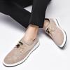Man Genuine Leather Casual Shoes Business shoes Luxury Brand Leather shoes Breathable High Quality Comfy Frosted Formal Shoes