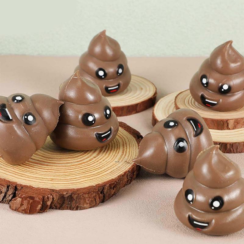 Prank Poo Moldable Squeeze Toy For Adults Children 120g Portable TPR Slow Spring Back Design Multicolor