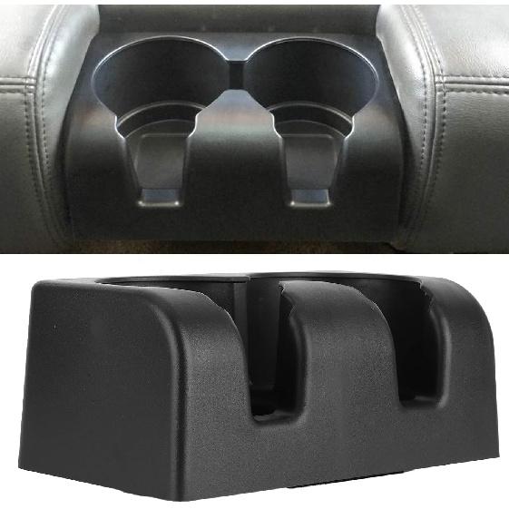 Acouto Bench Seat Cup Holder, Dual Cupholder Insert, Drink Storage, Fit for 2004-2012, Black