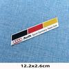 G23D Germany Aluminum Car Body Rear Trunk Tail Stickers Decal For qq1 Sline A1 A2 A3 A4 A4L P 8V 8L RS RS3 RS4 RS5 RS6 S1 S2 S3