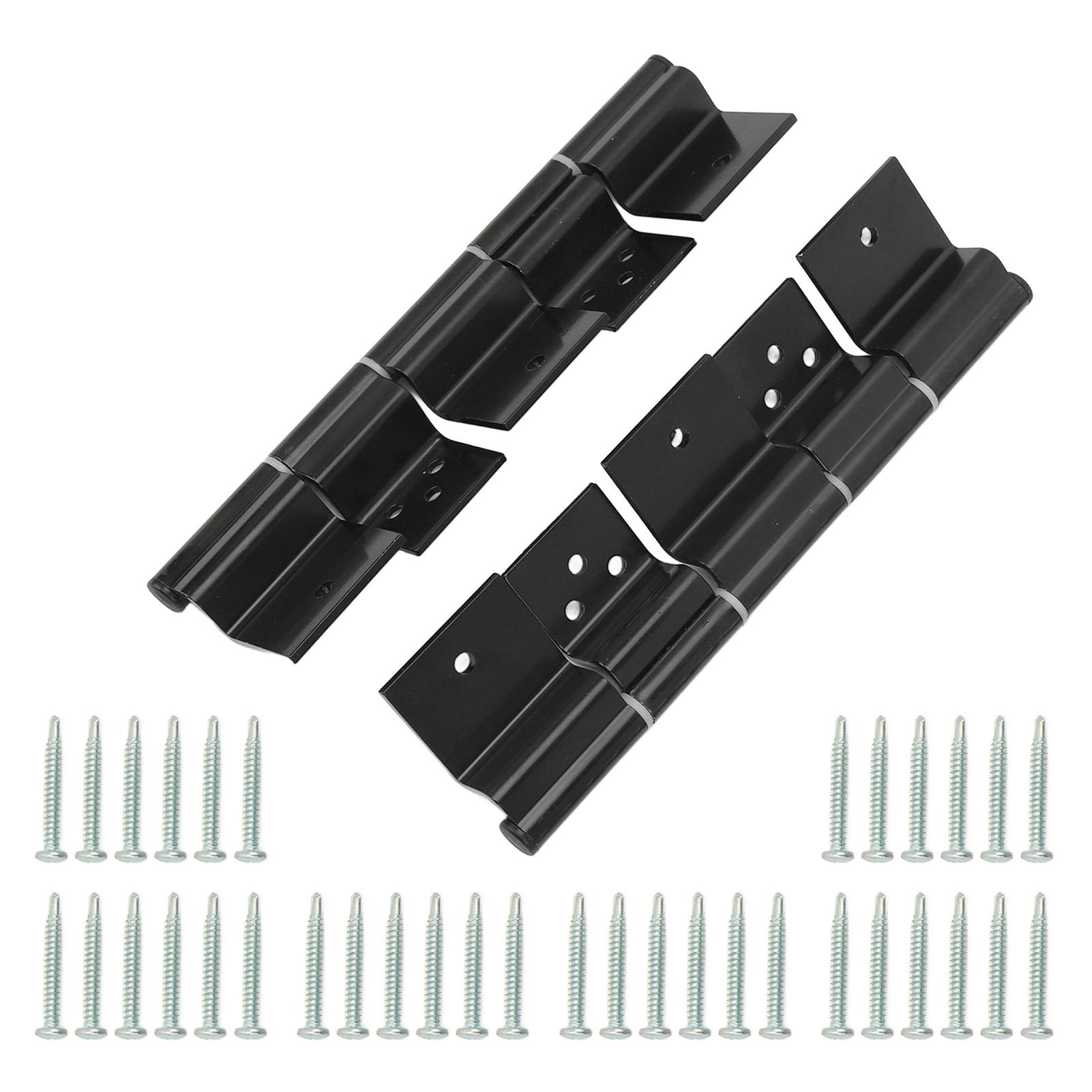 

2 шт. Фрикционный дверной шарнир для входной двери автодома, металлический, плавный ход, высокая прочность, черный, легкая установка для