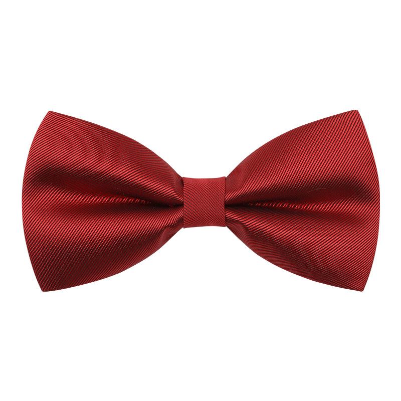 Bow Tie Wedding Male, Korean Groom Wedding Best Man Men British Bow Tie Burgundy Bow Red Bow Tie