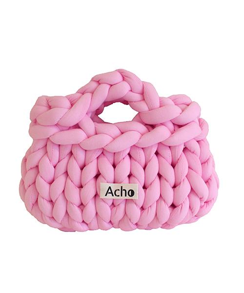 Acho Knitted Butter Mini Tote Bag_Pink