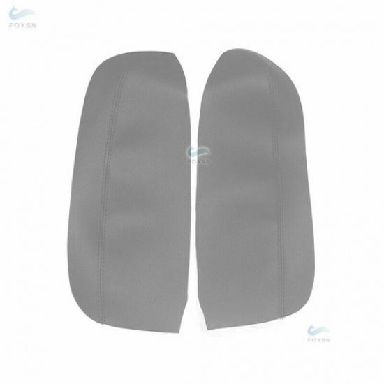 For Acura RDX 2007-2012 BLACK 2Pcs Front Micro Leather Door Armrest Panel Cover