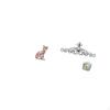 Cat Sculpture Ornament Scroll Metal Art Floral Figurine Decorative Animal Craft for Fireplace Patio