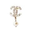 CHANEL Metal Earrings Women's Gold/Pearl White AB5737-B04938-NB264