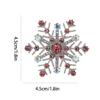 Stylish Snowflake Brooch Lightweight Alloy Design Corsage Badge Pin Comfortable Wear For Christmas Party Clothing