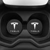 AND1 2Pcs Car Cup Mats Non-Slip Resistance Waterproof Bottle Pad For Tesla Model 3 Model S Model X Model Y Cybertruck Roadster SpaceX
