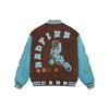 Li Ning Badfive Logo Button Long Sleeve Baseball Jersey Men Tops Brown AJMS143-1