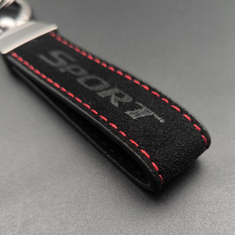 2024 Suede Leather Man Women Luxury Car Keychain For Toyota Corrolla Yaris Chr Land Cruiser Hilux Sport Keychain Accessories