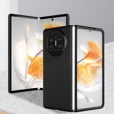 VILI TC Serie Handyhülle für Huawei Mate X3 5G Texturiertes PU-Lederbeschichtetes PC+TPU Stoßfestes Cover