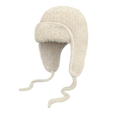 Windproof Knitted Ear Protection Cap Thermally Fleece Inner Extreme Cold Weather Unisex Winter Hat