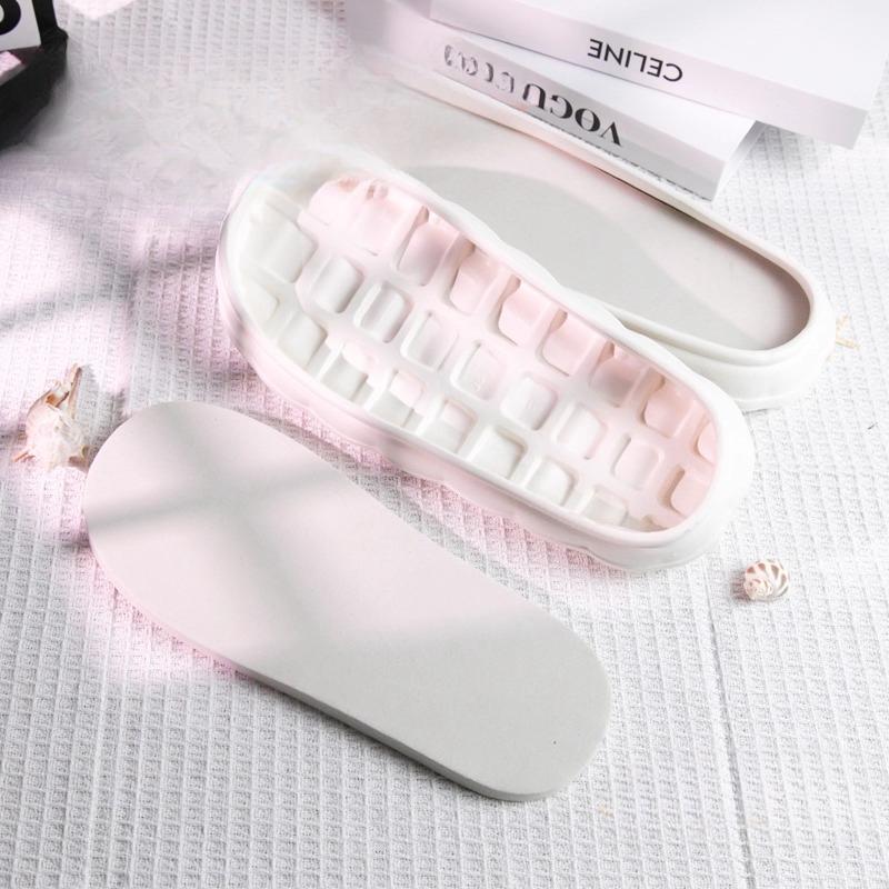 Non-Slip Slip-On Thickened Plush Handmade Cloud Shape Shoe Sole Crochet EVA Slippers Bottoms Yarn Material Kit for Shoe Making