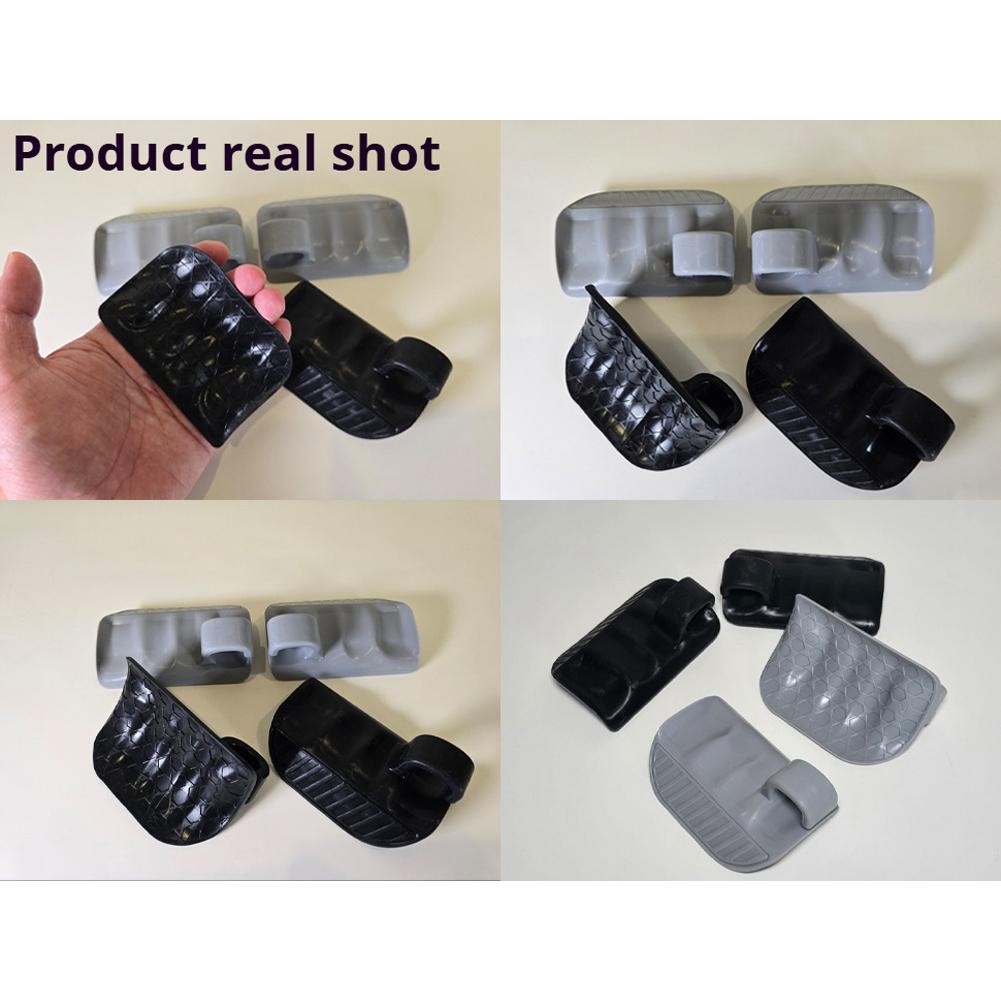 2Pcs Weight Lifting Gloves Silicone Gyms Grip Pads Ergonomic Fingerless Workout Grips Lightweight for Weightlifting Dumbbell