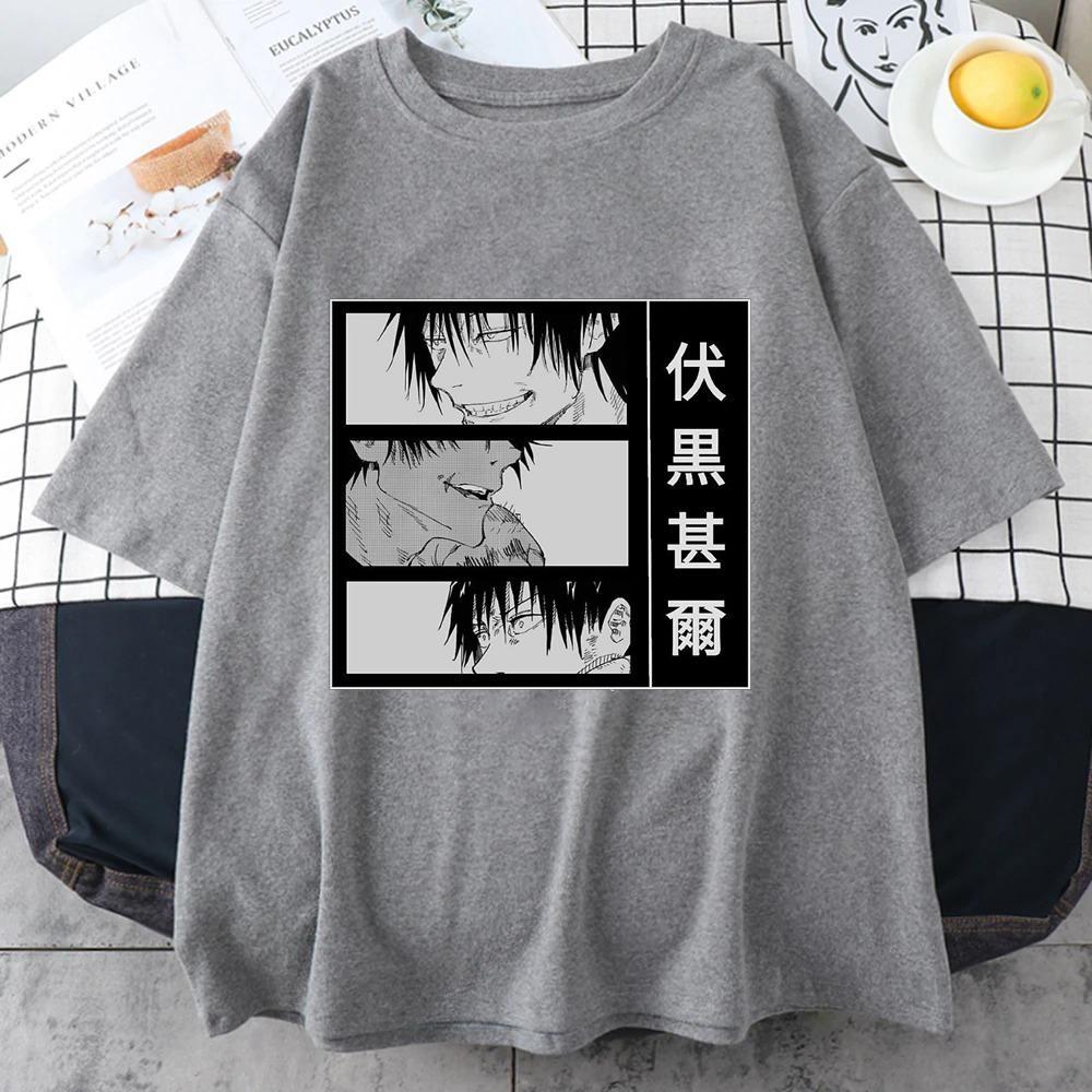 New Hot Anime Fushiguro Toji Graphic T-Shirt Fashion Outdoor Street Cool Round Neck Short Sleeve Shirt Top