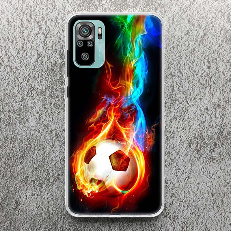 Football Soccer Ball Design Print Soft Case for Xiaomi Redmi 14C 13C 12C 13 12 Phone Shell 10C 10A 10 9A 9C 9T 9 8A 8 7A 7 6A 6