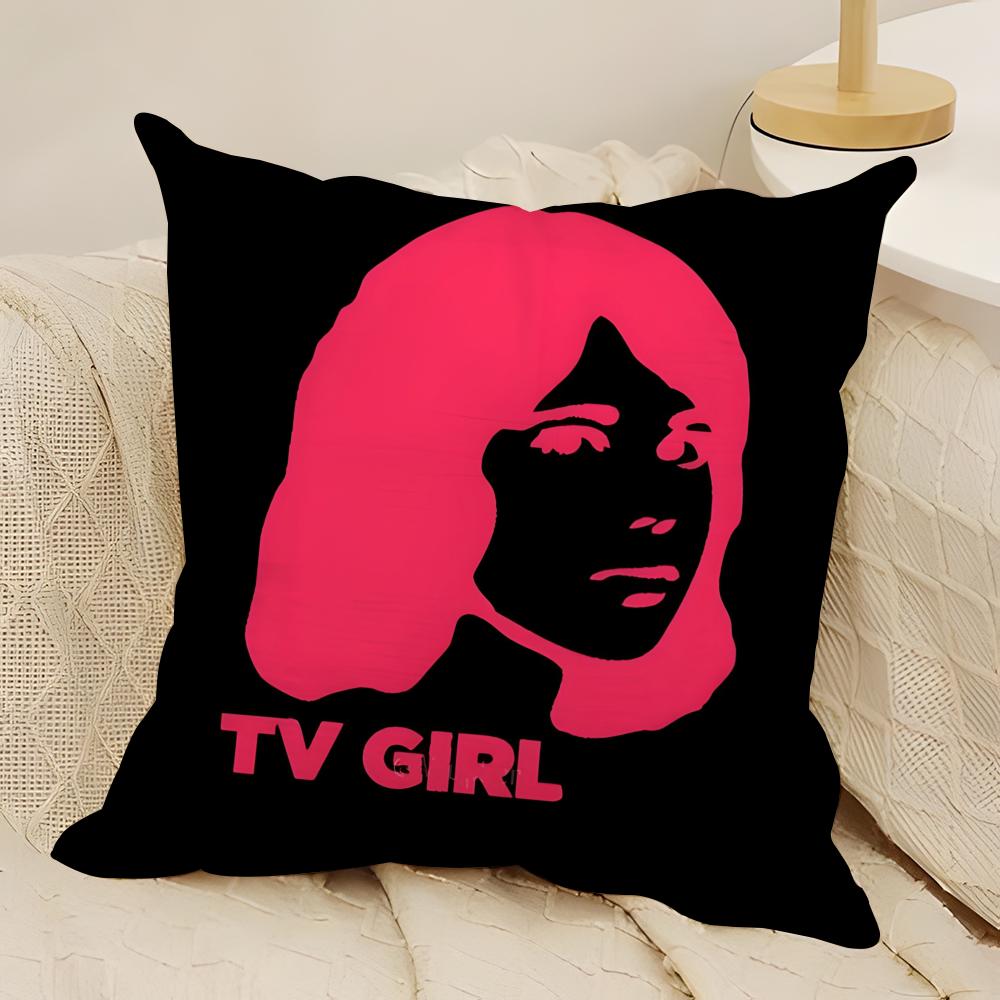 

Hot TTV Girl Who Really Cares Pillow Case Natural Linen DoubleSided Printing Sofa Home Decor Cushion Cover 30X30cm