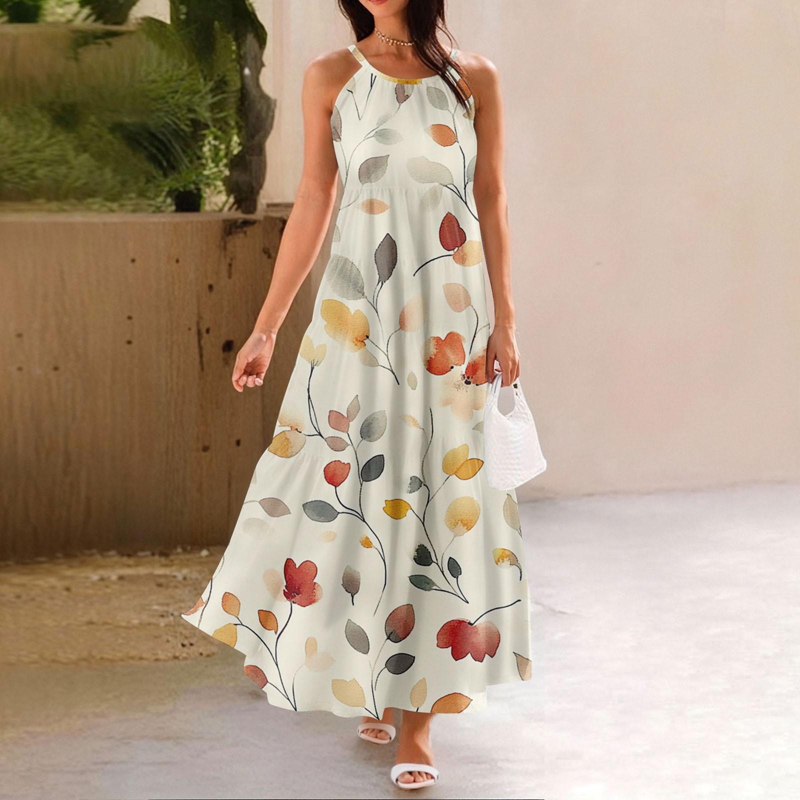 

Женское летнее повседневное модное платье без рукавов на подтяжках XL жёлтый