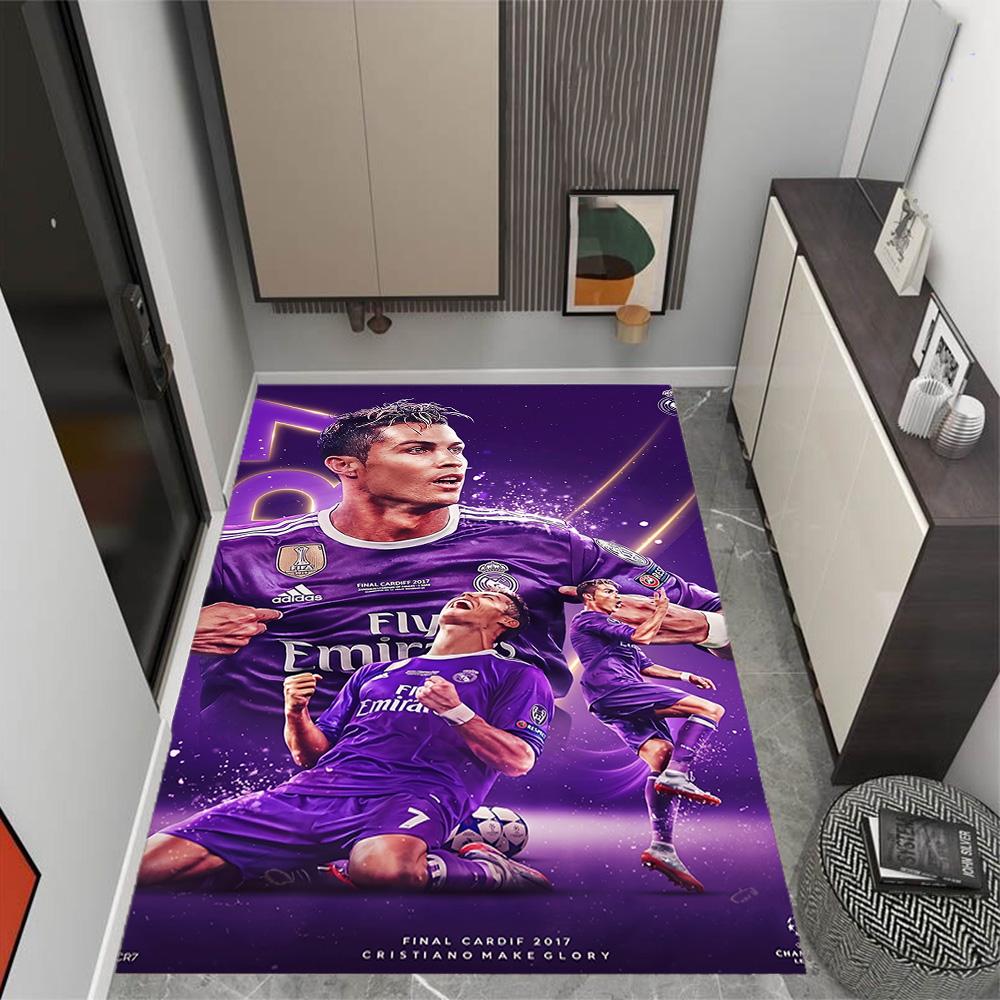 Football Player Action Area Rug Perfect for Decorate room Dining Room Balcony Bedrooms Antislip Carpet Office home decor Best for Christmas