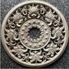 40CM high-end Europese massief houten snijwerk cirkelvormige sticker plafond achtergrondwand massief hout decoratieve bloemen europa